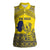 Niue Crab Personalised Women Sleeveless Polo Shirt Niuean Hiapo Pattern - Polynesian Pride