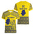 Niue Crab Personalised Women V-Neck T-Shirt Niuean Hiapo Pattern - Polynesian Pride