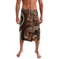 Vintage Samoa Siapo Mamanu Lavalava Brown Samoan Tapa Motif - Polynesian Pride