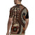 Vintage Samoa Siapo Mamanu Rugby Jersey Brown Samoan Tapa Motif - Polynesian Pride