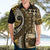 Vintage Samoa Siapo Mamanu Hawaiian Shirt Gold Samoan Tapa Motif - Polynesian Pride