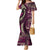 Vintage Samoa Siapo Mamanu Family Matching Mermaid Dress and Hawaiian Shirt Pink Samoan Tapa Motif - Polynesian Pride