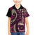 Vintage Samoa Siapo Mamanu Family Matching Mermaid Dress and Hawaiian Shirt Pink Samoan Tapa Motif - Polynesian Pride