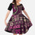 Vintage Samoa Siapo Mamanu Family Matching Tank Maxi Dress and Hawaiian Shirt Pink Samoan Tapa Motif - Polynesian Pride