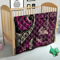Vintage Samoa Siapo Mamanu Quilt Pink Samoan Tapa Motif - Polynesian Pride