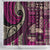Vintage Samoa Siapo Mamanu Shower Curtain Pink Samoan Tapa Motif - Polynesian Pride