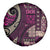 Vintage Samoa Siapo Mamanu Spare Tire Cover Pink Samoan Tapa Motif - Polynesian Pride