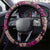 Vintage Samoa Siapo Mamanu Steering Wheel Cover Pink Samoan Tapa Motif - Polynesian Pride