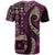 Vintage Samoa Siapo Mamanu T Shirt Pink Samoan Tapa Motif - Polynesian Pride