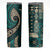 Vintage Samoa Siapo Mamanu Skinny Tumbler Teal Samoan Tapa Motif - Polynesian Pride