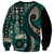 Vintage Samoa Siapo Mamanu Sweatshirt Teal Samoan Tapa Motif - Polynesian Pride