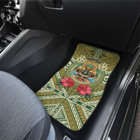 Hawaii Tiki Mask Personalized Car Mats Mele Kalikimaka i Iulai!