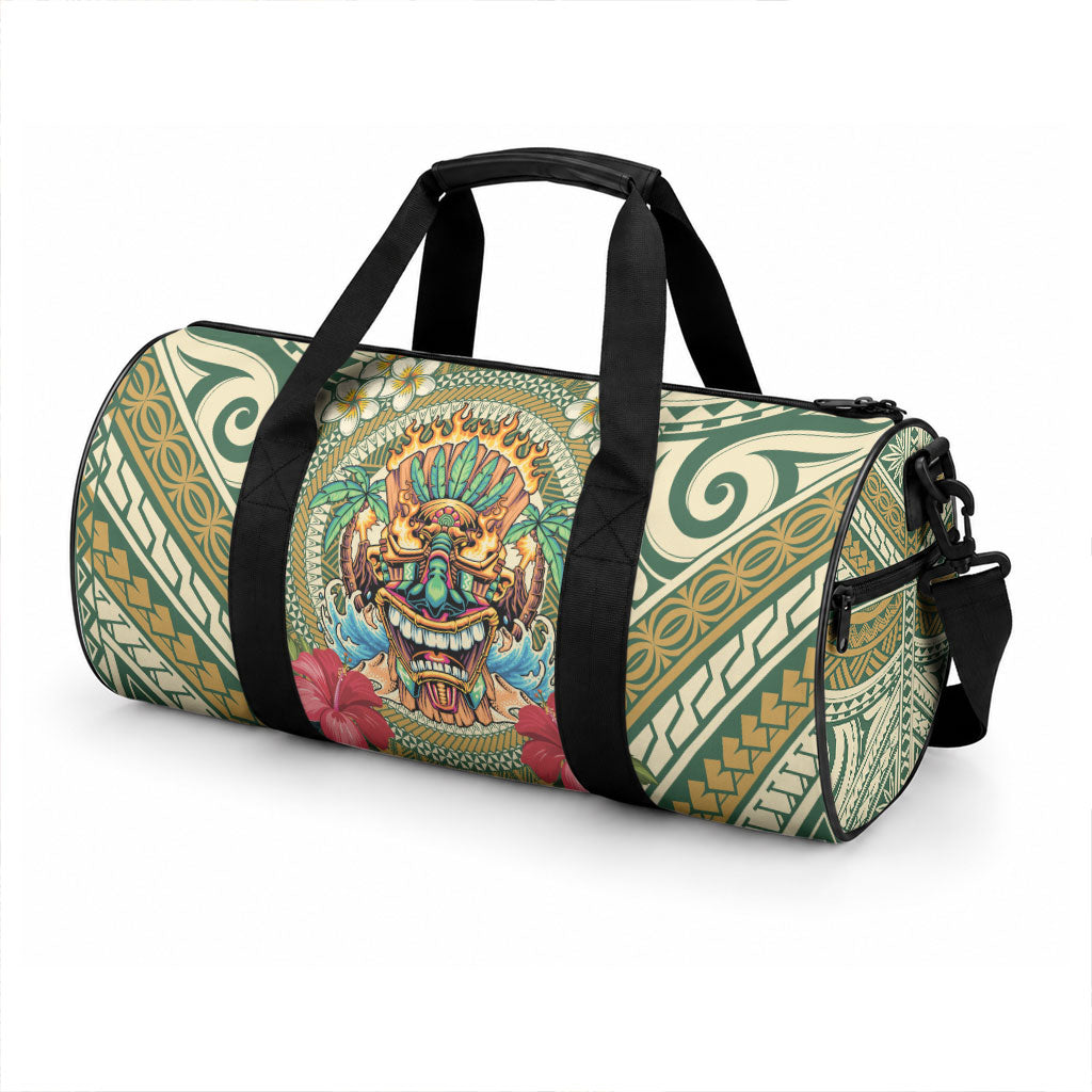 Hawaii Tiki Mask Duffle Bag Mele Kalikimaka i Iulai! LT9 - Polynesian Pride