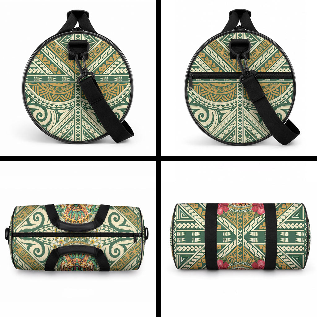 Hawaii Tiki Mask Duffle Bag Mele Kalikimaka i Iulai! LT9 - Polynesian Pride