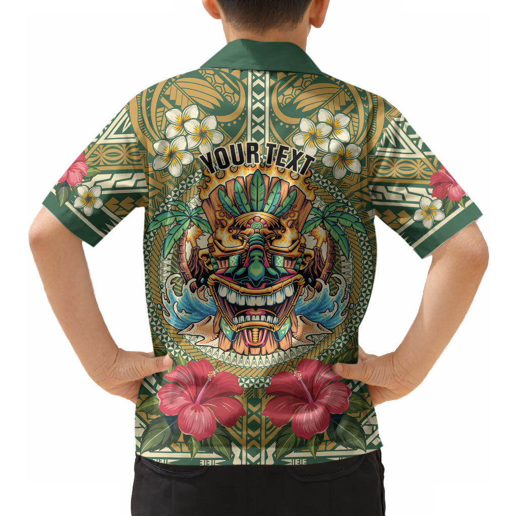Hawaii Tiki Mask Personalized Hawaiian Shirt Mele Kalikimaka i Iulai! LT9 - Polynesian Pride