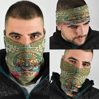Hawaii Tiki Mask Neck Gaiter Mele Kalikimaka i Iulai! LT9 - Polynesian Pride