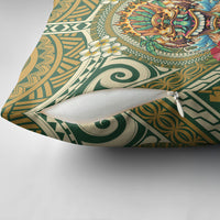 Hawaii Tiki Mask Pillow Cover Mele Kalikimaka i Iulai! LT9 - Polynesian Pride