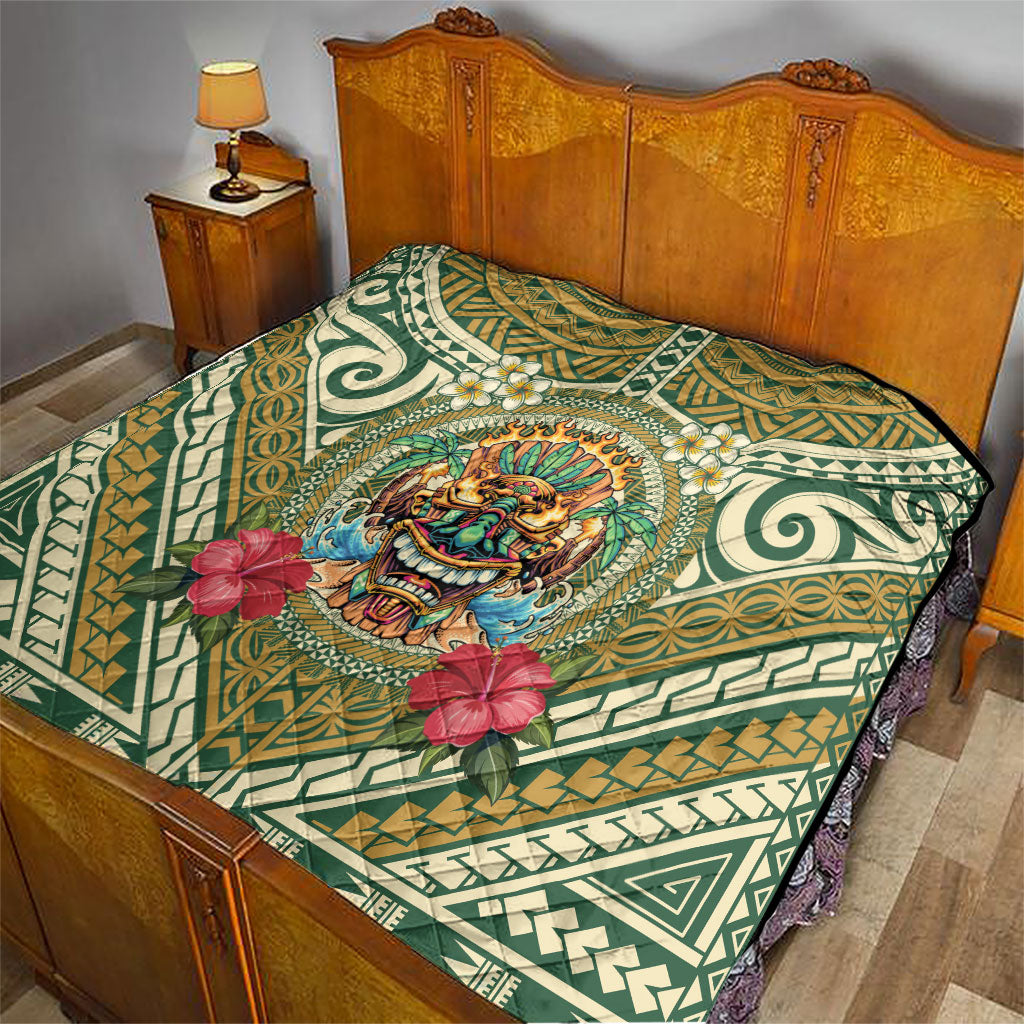 Hawaii Tiki Mask Quilt Mele Kalikimaka i Iulai! LT9 - Polynesian Pride