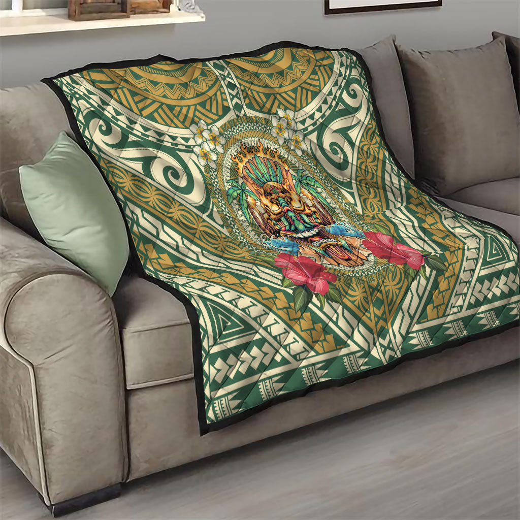 Hawaii Tiki Mask Quilt Mele Kalikimaka i Iulai! LT9 - Polynesian Pride