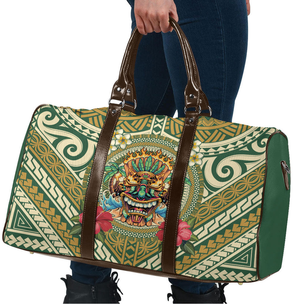 Hawaii Tiki Mask Travel Bag Mele Kalikimaka i Iulai! LT9 - Polynesian Pride