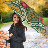 Hawaii Tiki Mask Umbrella Mele Kalikimaka i Iulai! LT9 - Polynesian Pride