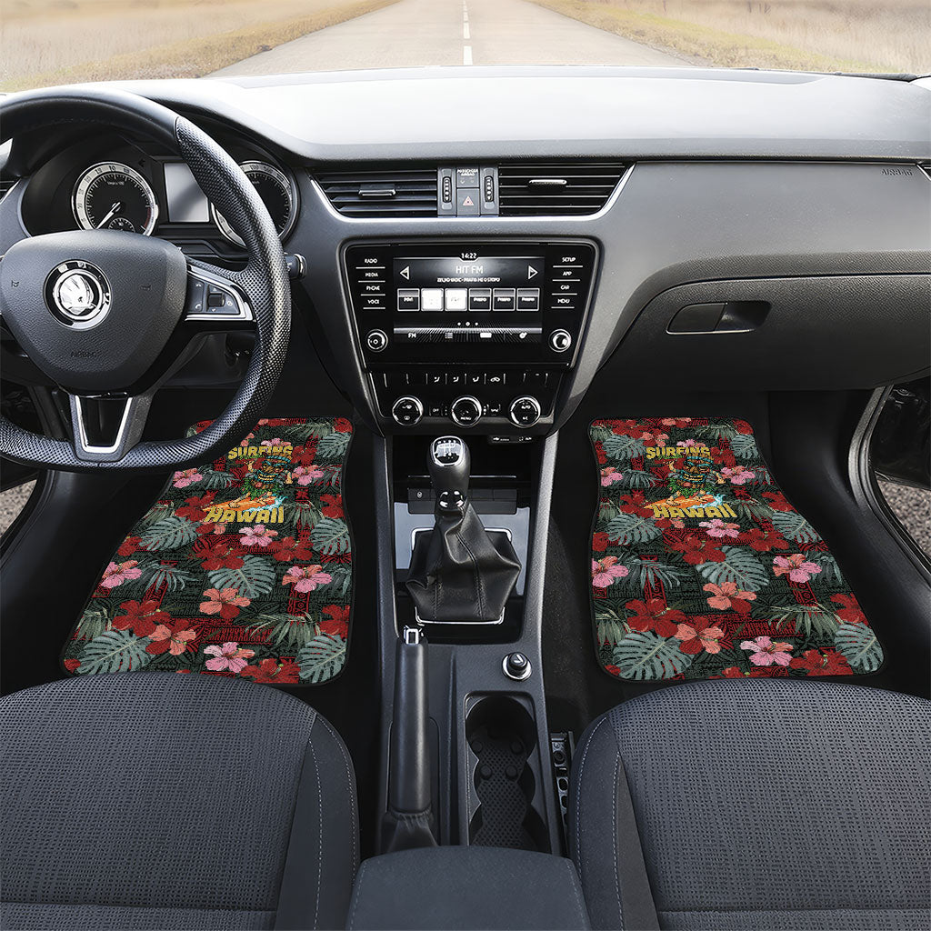 Hawaii Tiki Surfing Car Mats Mele Kalikimaka i Iulai!
