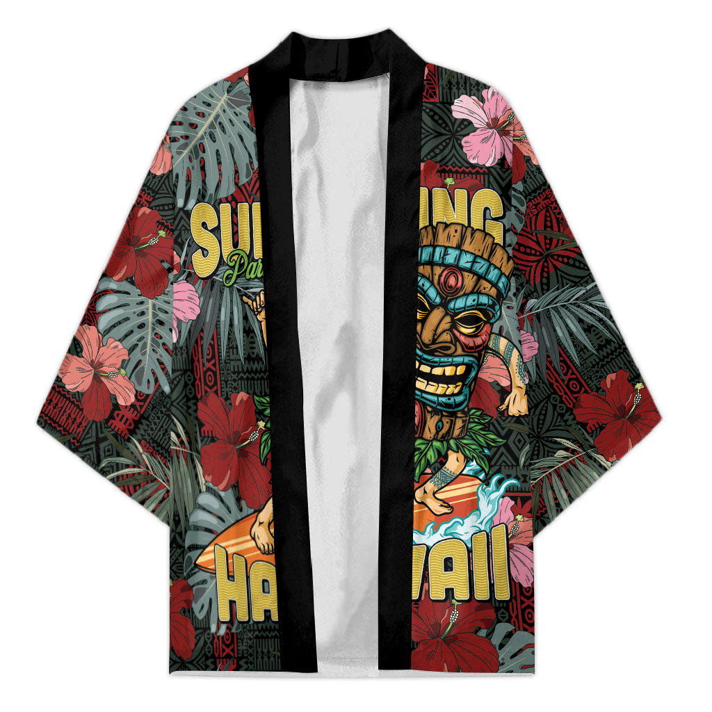 Hawaii Tiki Surfing Kimono Mele Kalikimaka i Iulai!