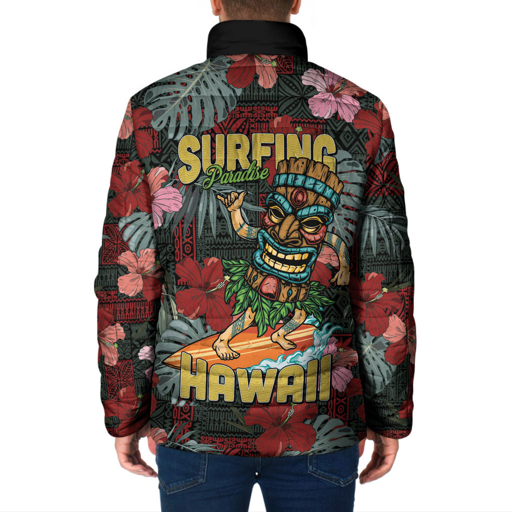 Hawaii Tiki Surfing Padded Jacket Mele Kalikimaka i Iulai! LT9 - Polynesian Pride