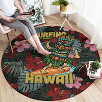 Hawaii Tiki Surfing Round Carpet Mele Kalikimaka i Iulai! LT9 - Polynesian Pride