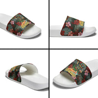 Hawaii Tiki Surfing Slide Sandals Mele Kalikimaka i Iulai!