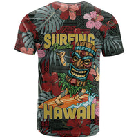 Hawaii Tiki Surfing T Shirt Mele Kalikimaka i Iulai! LT9 - Polynesian Pride