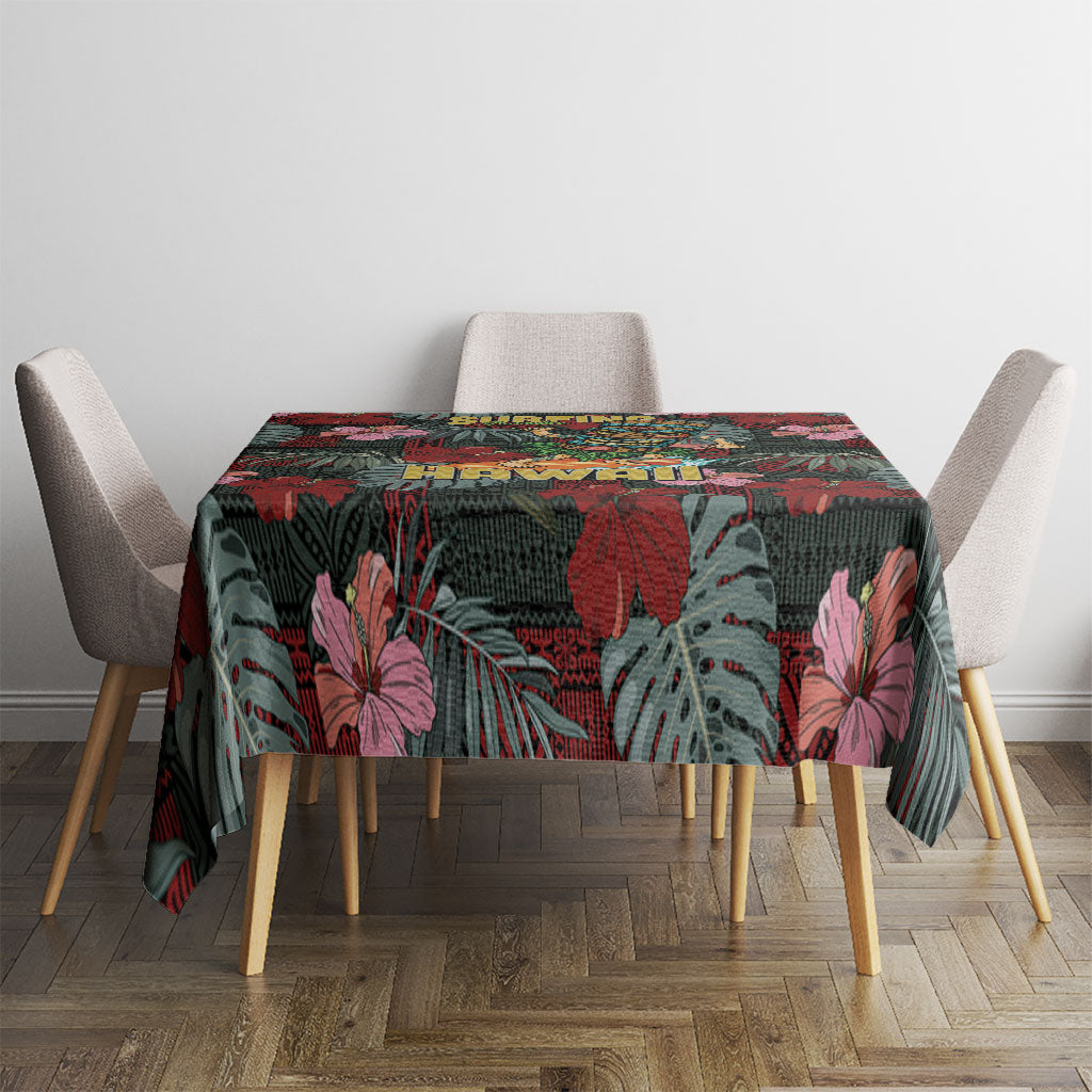 Hawaii Tiki Surfing Tablecloth Mele Kalikimaka i Iulai!