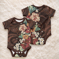 Kanoa Hawai'i Hibiscus Baby Onesie Polynesian Tribal Tattoo Pattern Floral Elements LT9 - Polynesian Pride