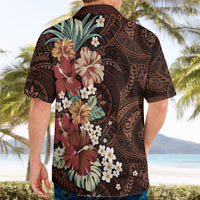 Kanoa Hawai'i Hibiscus Hawaiian Shirt Polynesian Tribal Tattoo Pattern Floral Elements