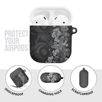 Pauli Hawai'i Hibiscus AirPods Case Polynesian Tribal Tattoo Pattern Floral Elements