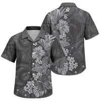 Pauli Hawai'i Hibiscus Family Matching Tank Maxi Dress and Hawaiian Shirt Polynesian Tribal Tattoo Pattern Floral Elements