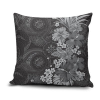 Pauli Hawai'i Hibiscus Pillow Cover Polynesian Tribal Tattoo Pattern Floral Elements