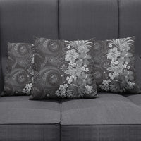 Pauli Hawai'i Hibiscus Pillow Cover Polynesian Tribal Tattoo Pattern Floral Elements