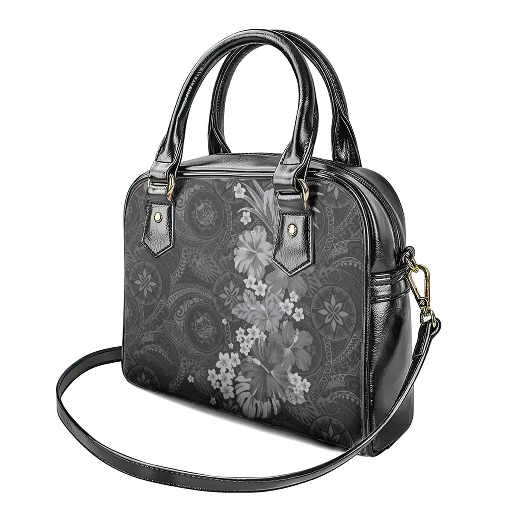 Pauli Hawai'i Hibiscus Shoulder Handbag Polynesian Tribal Tattoo Pattern Floral Elements