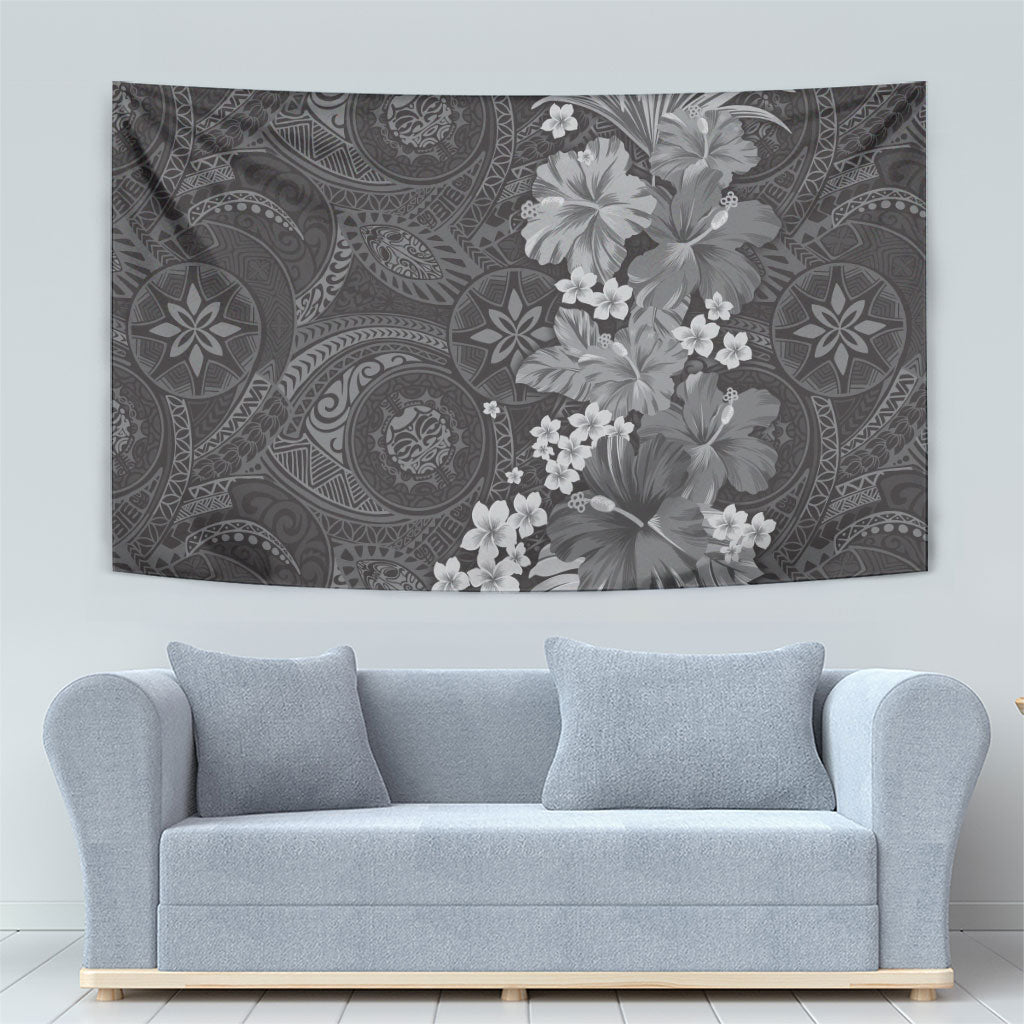 Pauli Hawai'i Hibiscus Tapestry Polynesian Tribal Tattoo Pattern Floral Elements