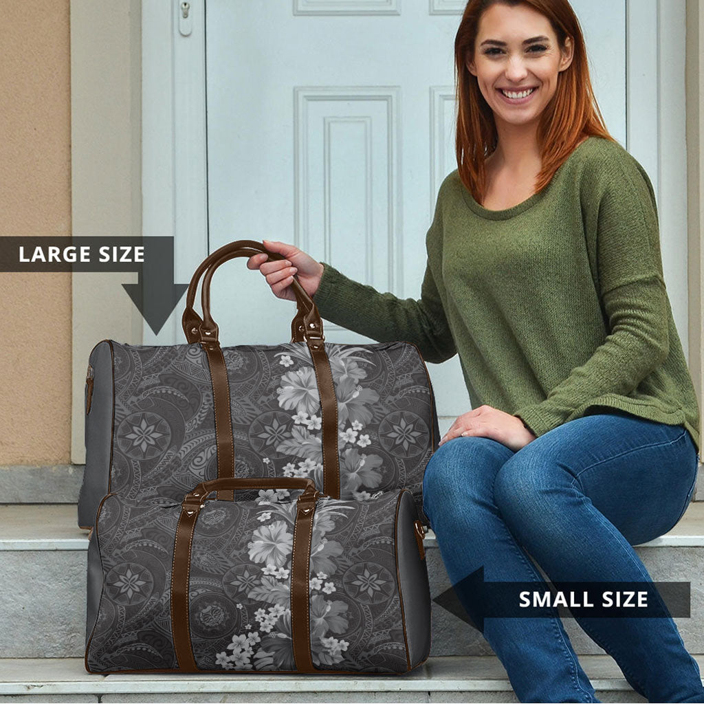 Pauli Hawai'i Hibiscus Travel Bag Polynesian Tribal Tattoo Pattern Floral Elements