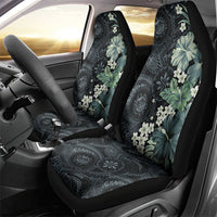 Pauliuli Hawai'i Hibiscus Car Seat Cover Polynesian Tribal Tattoo Pattern Floral Elements