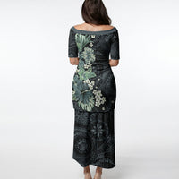 Pauliuli Hawai'i Hibiscus Puletasi Polynesian Tribal Tattoo Pattern Floral Elements