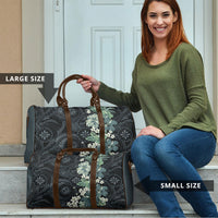 Pauliuli Hawai'i Hibiscus Travel Bag Polynesian Tribal Tattoo Pattern Floral Elements