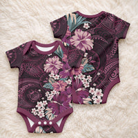 Poni Mama Hawai'i Hibiscus Baby Onesie Polynesian Tribal Tattoo Pattern Floral Elements LT9 - Polynesian Pride