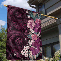 Poni Mama Hawai'i Hibiscus Garden Flag Polynesian Tribal Tattoo Pattern Floral Elements