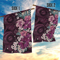 Poni Mama Hawai'i Hibiscus Garden Flag Polynesian Tribal Tattoo Pattern Floral Elements