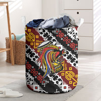 Papua New Guinea Bird Drum Laundry Basket Papuan Batik Motif