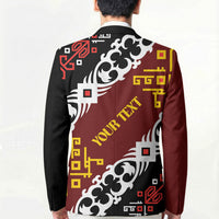 Personalised Papua New Guinea Bird Drum Blazer Papuan Batik Motif