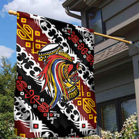 Papua New Guinea Bird Drum Garden Flag Papuan Batik Motif
